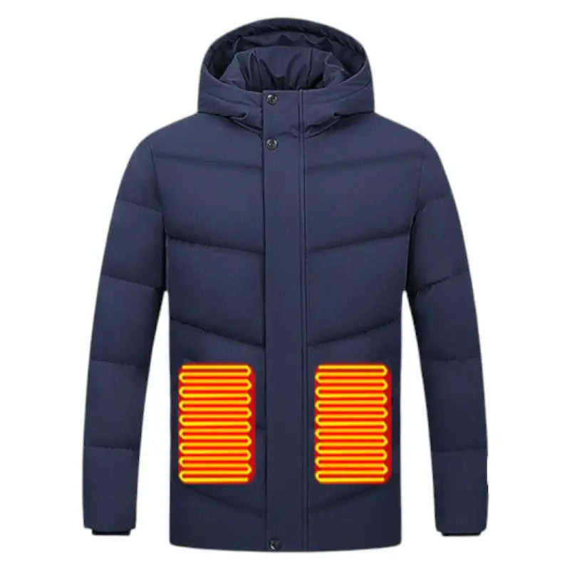 Doudoune extérieure chauffante