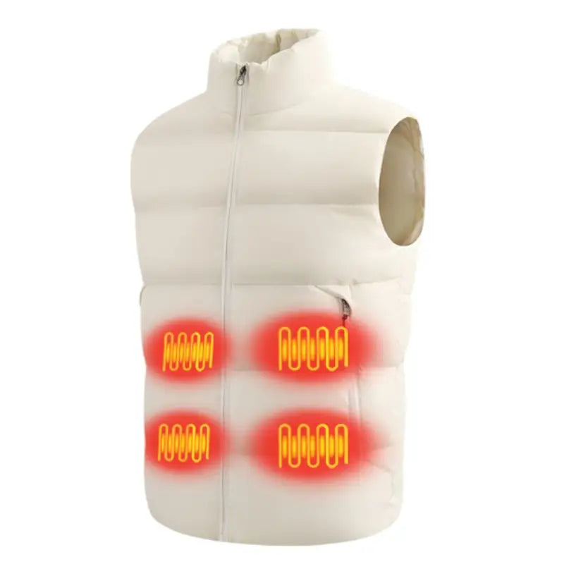 Doudoune gilet chauffante femme