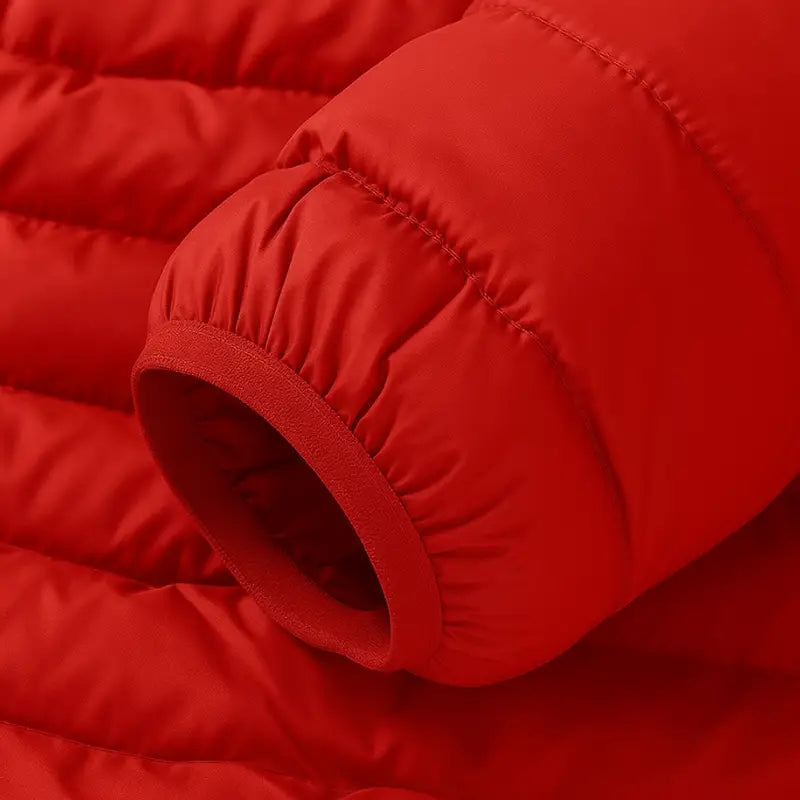 Doudoune homme chauffante rouge