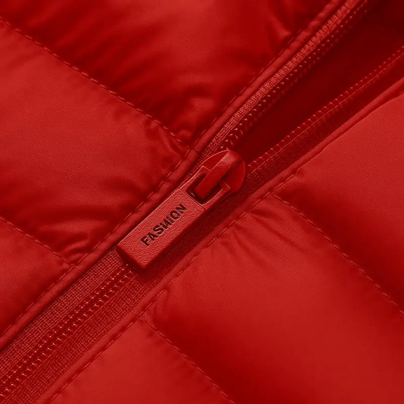 Doudoune homme chauffante rouge