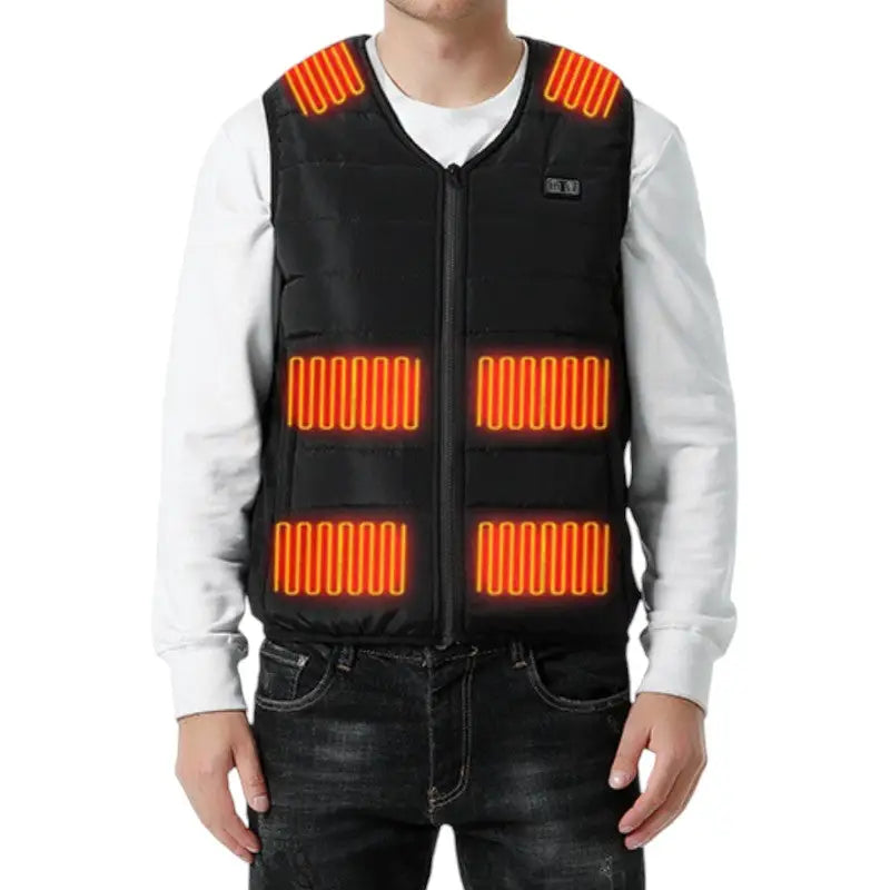 Doudoune sans manche chauffante homme