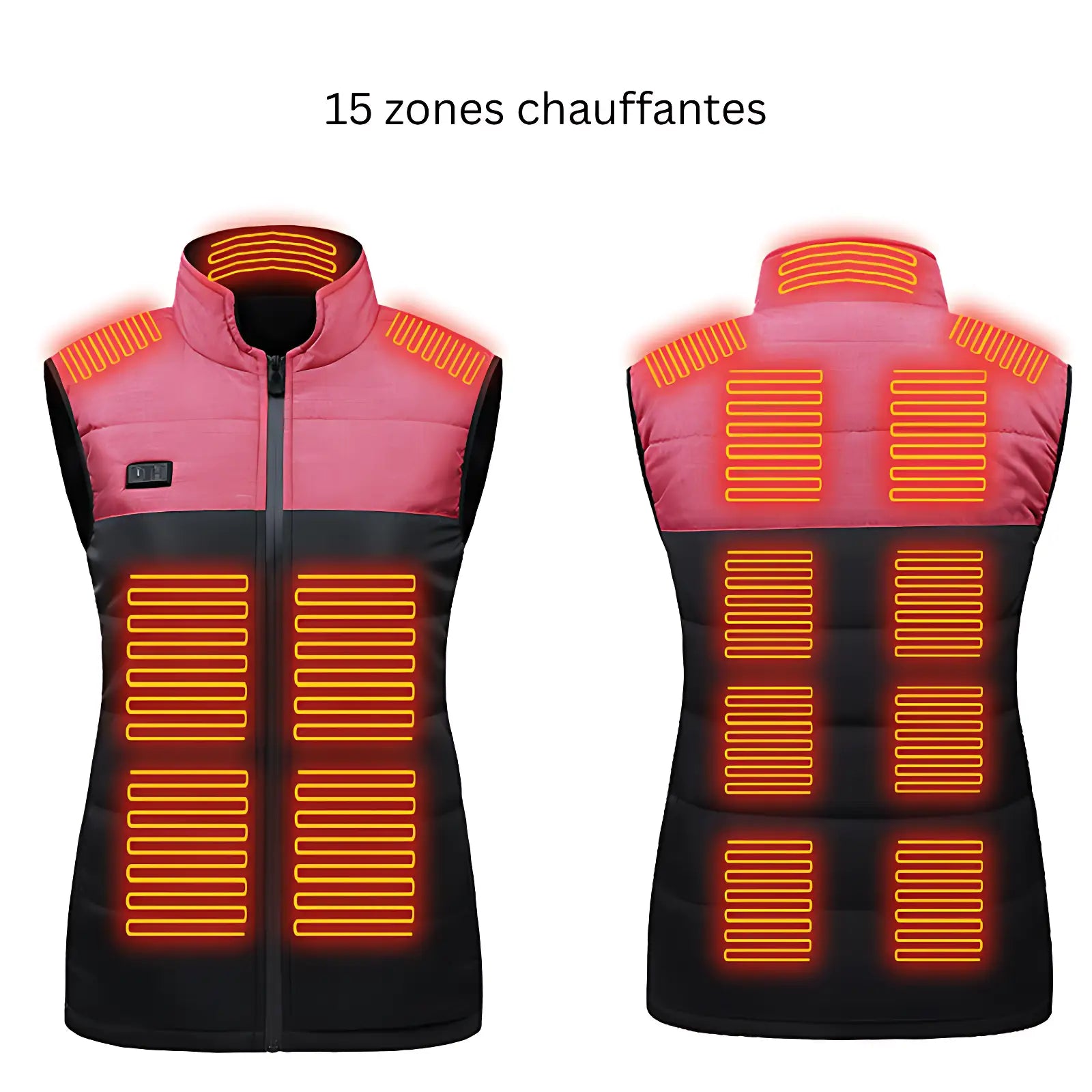 Doudoune sans manche chauffante homme avec batterie