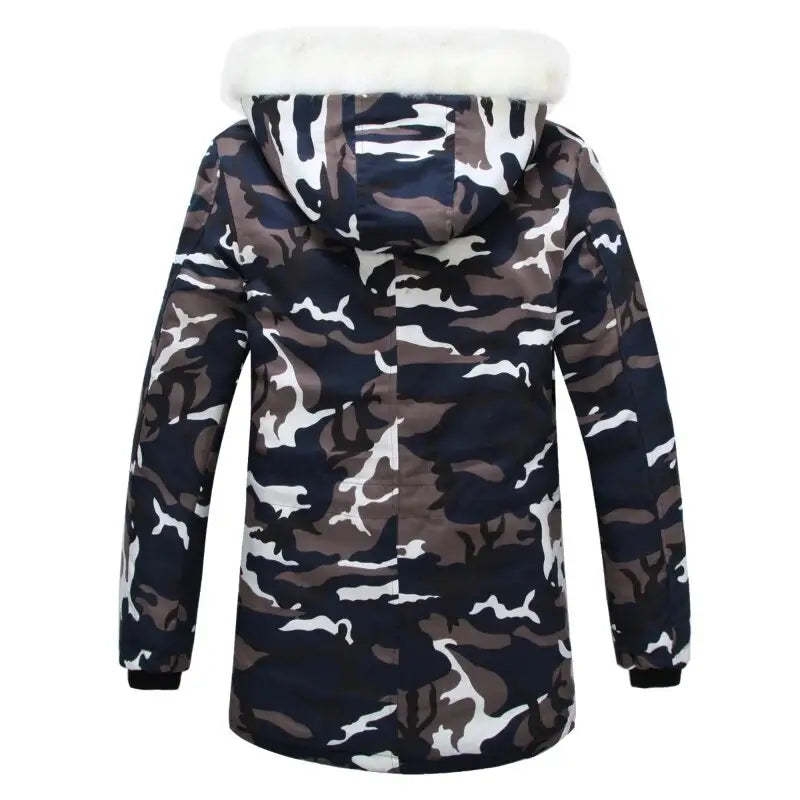 Doudoune militaire fourrure