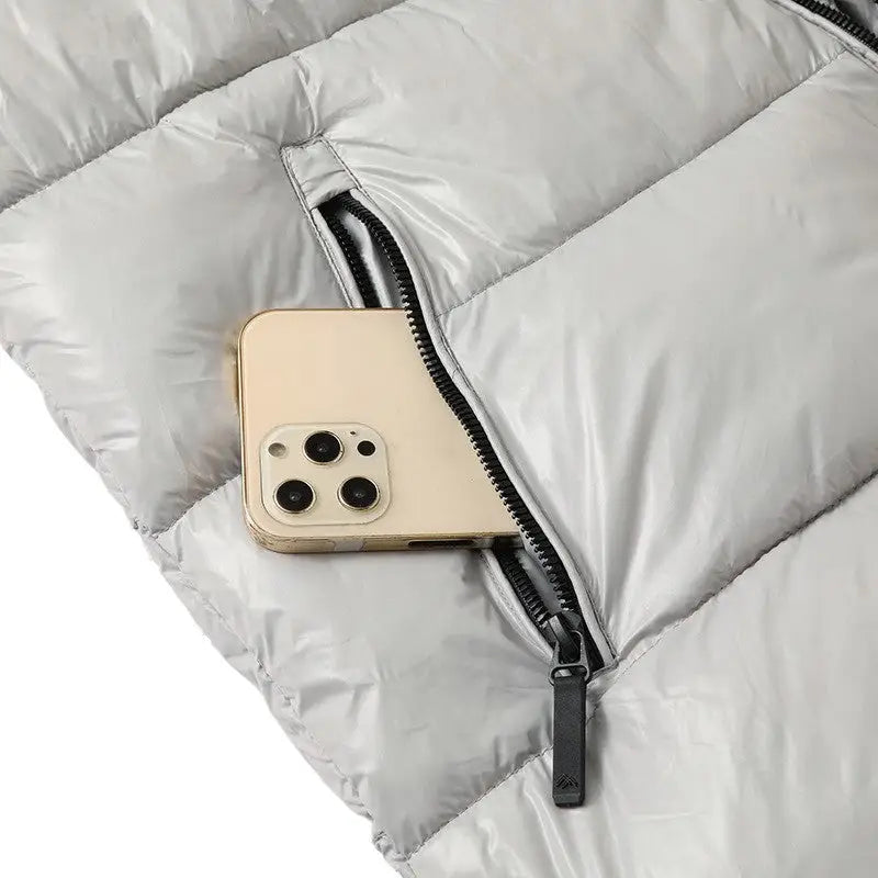 Doudoune militaire grise