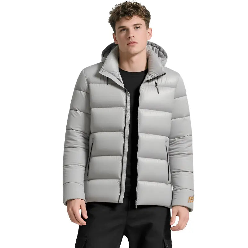 Doudoune militaire grise