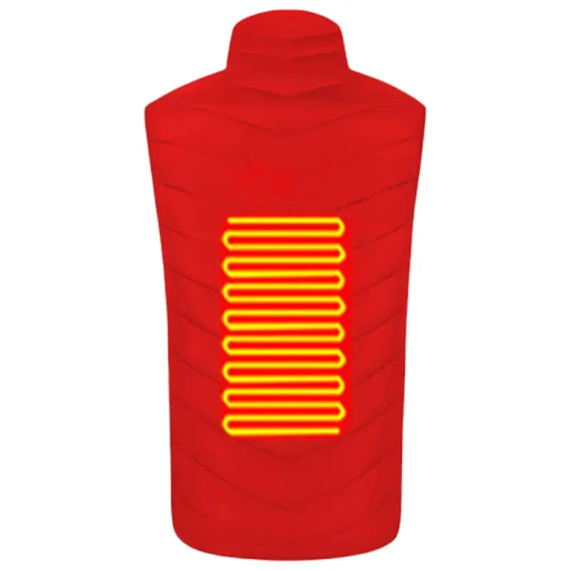 Doudoune sans manche chauffante