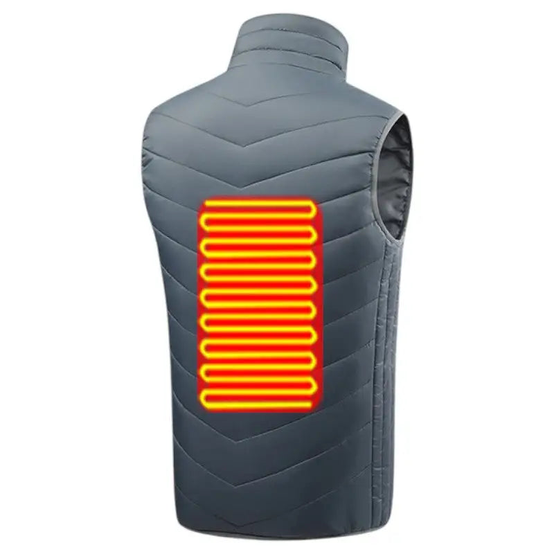 Doudoune sans manche chauffante