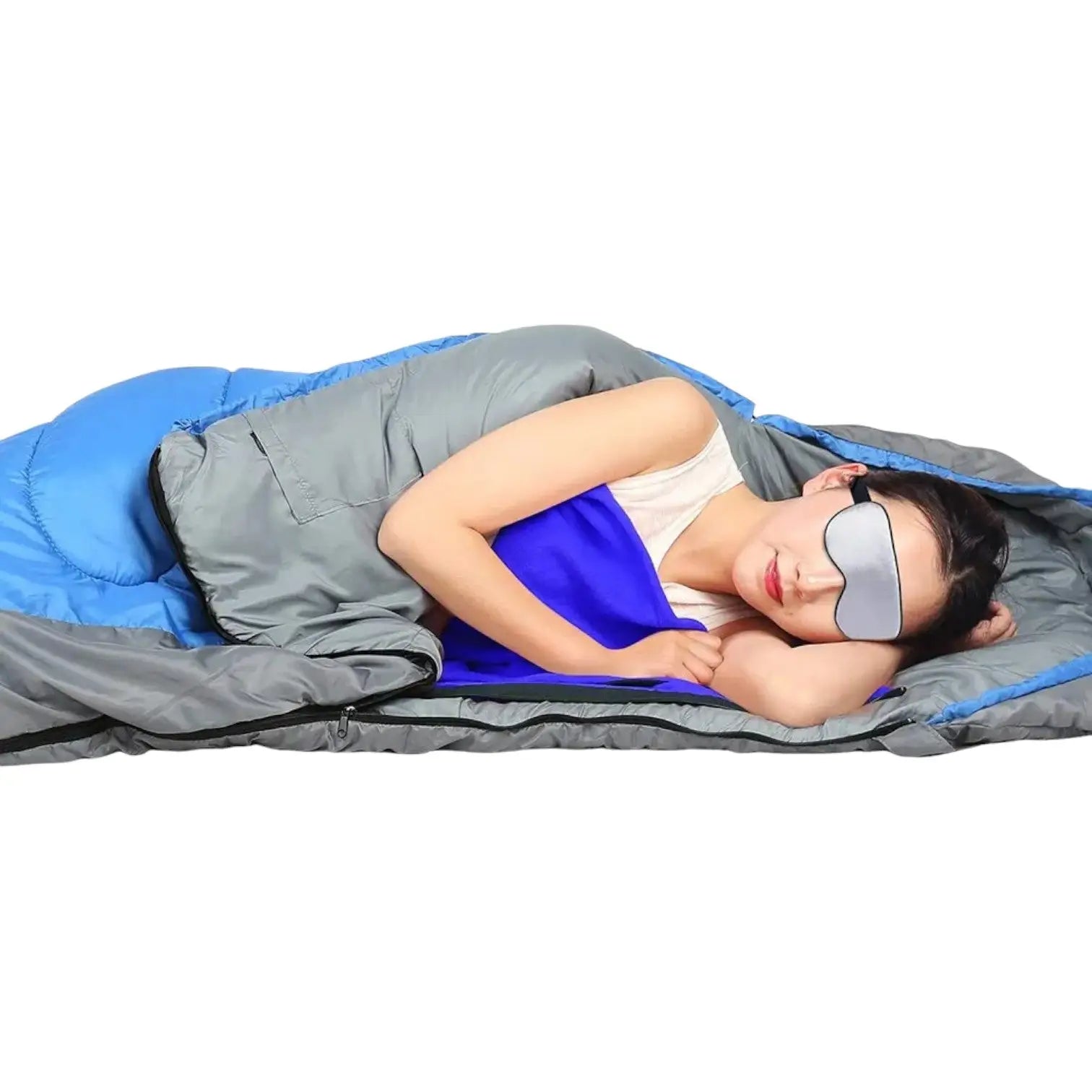 Drap de sac de couchage avec fermeture éclair