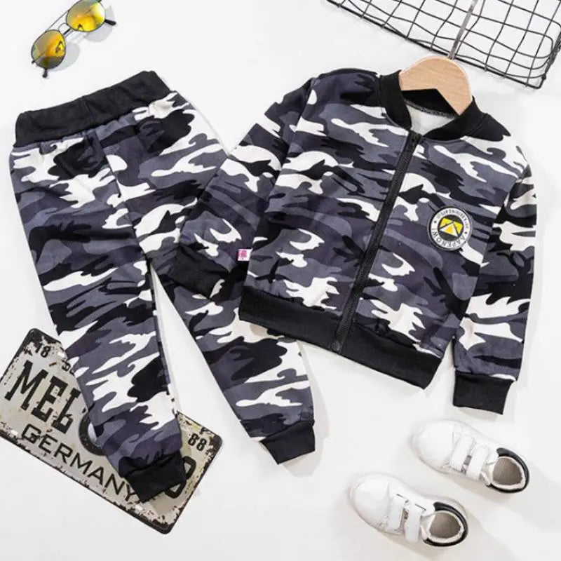 Ensemble sweat militaire garcon