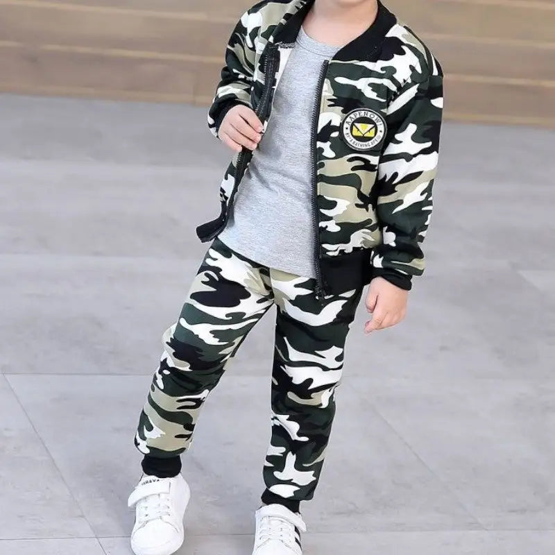 Ensemble sweat militaire garcon