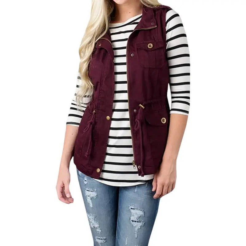 Femme veste militaire