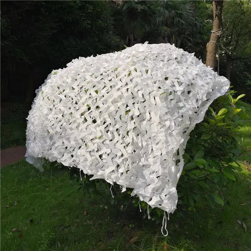 Filet camouflage blanc pour pergola