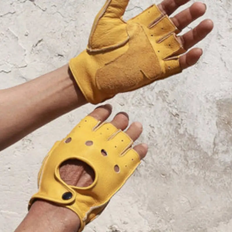 Gants sans doigts homme