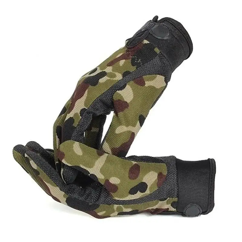 ACE Schakal Gants Tactiques Sans Doigts - Gants Intervention Paintball & Tir Sportif - Renforts TPU, Paume Antidérapante Silicone, Mousqueton