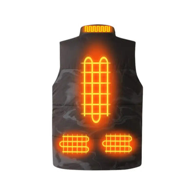 Gilet polaire chauffant homme