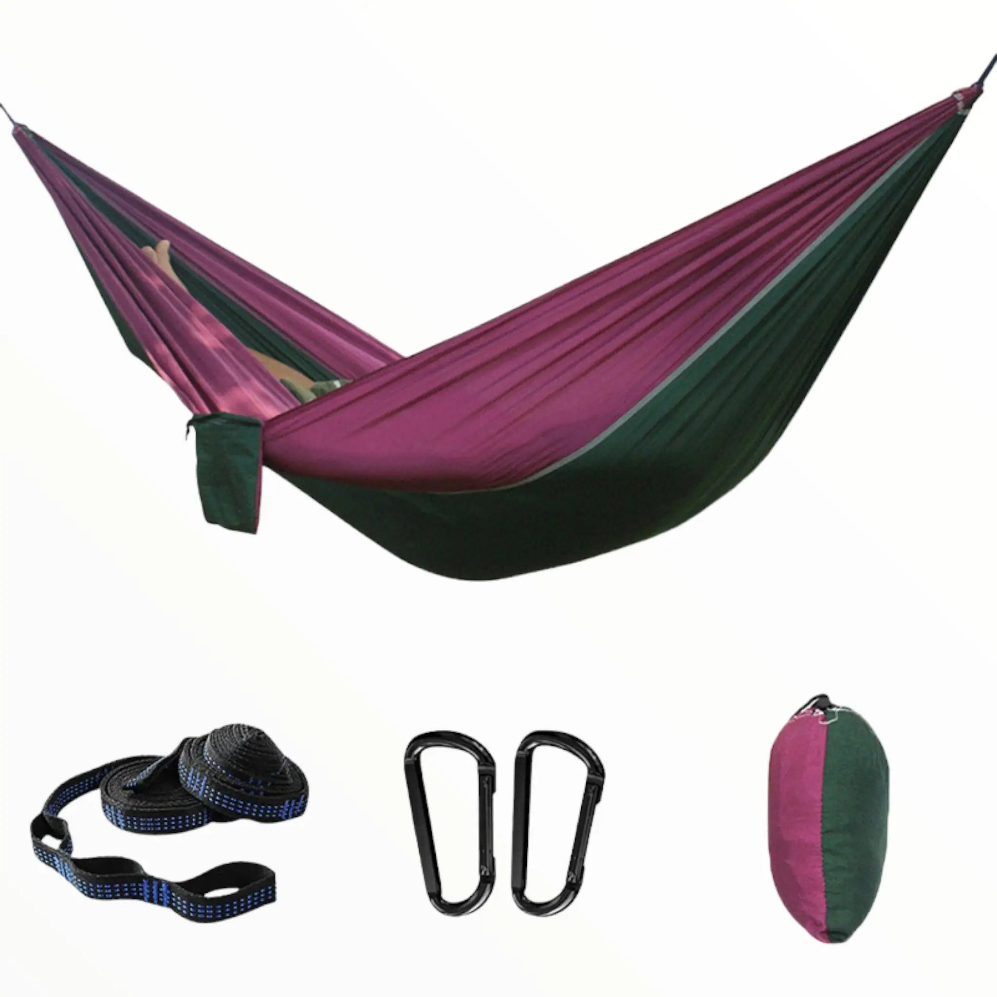 HAMAC TOILE PARACHUTE SOLIDE EN DIFFERENTS COLORIS