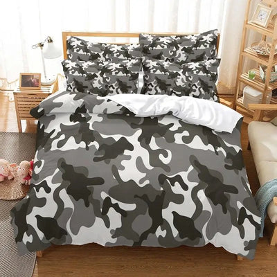 Housse de couette imprimé militaire