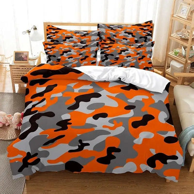 Housse de couette imprimé militaire