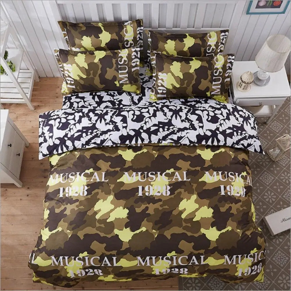 HOUSSE DE COUETTE MILITAIRE - ARMY GREEN POUR ENFANTS