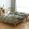 HOUSSE DE COUETTE MILITAIRE - RAYURE VERTE