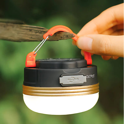 Lampe de camping avec crochet de suspension
