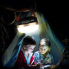 Lampe de camping avec crochet de suspension