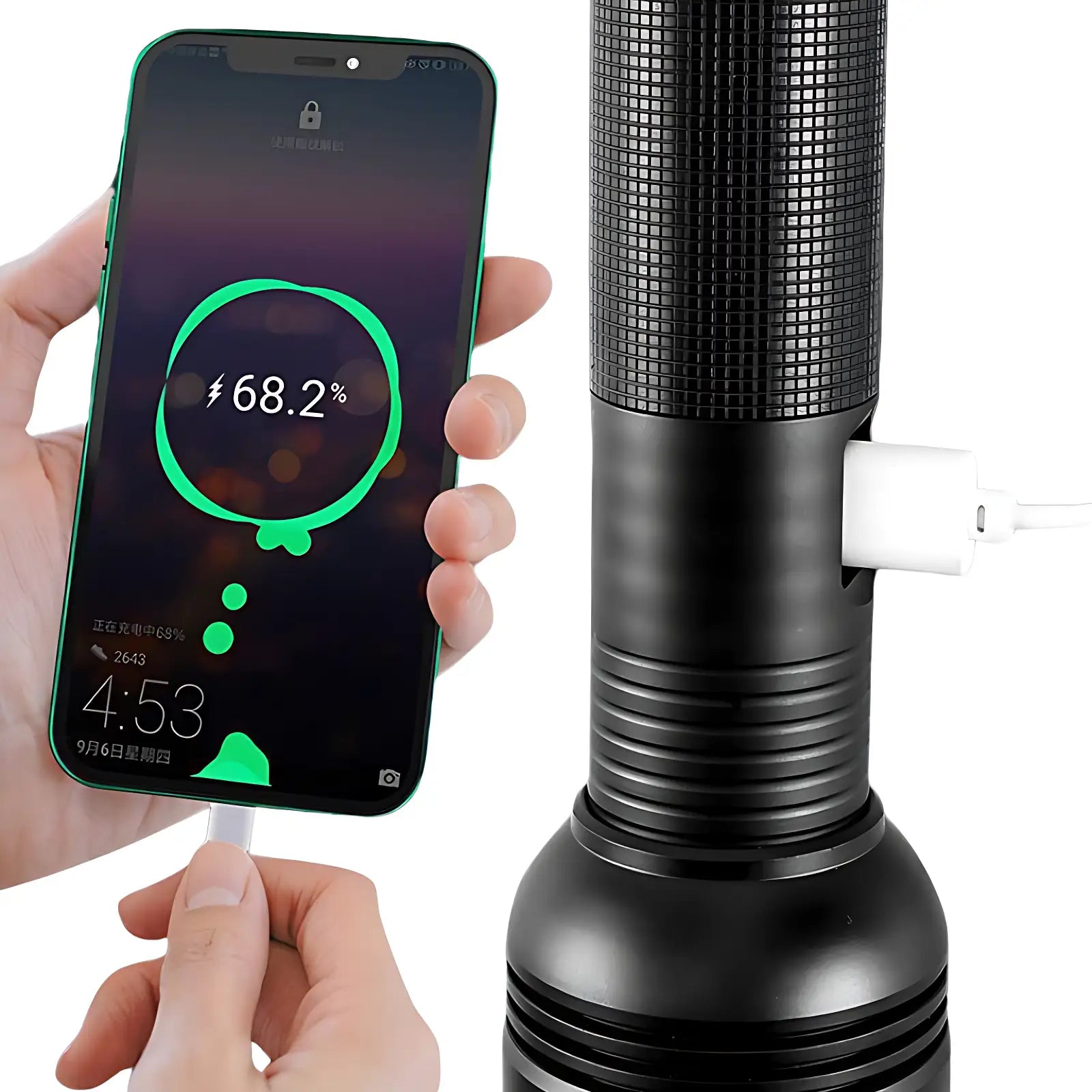 Lampe torche led aluminium