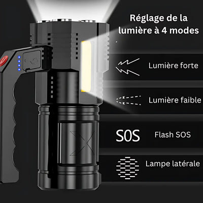 Lampe torche led longue portee