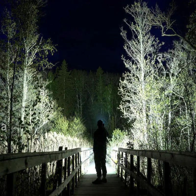 Lampe torche led ultra puissante rechargeable militaire