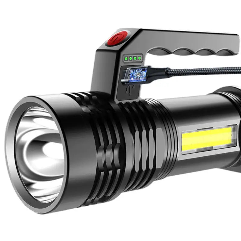 Lampe torche led ultra puissante rechargeable militaire