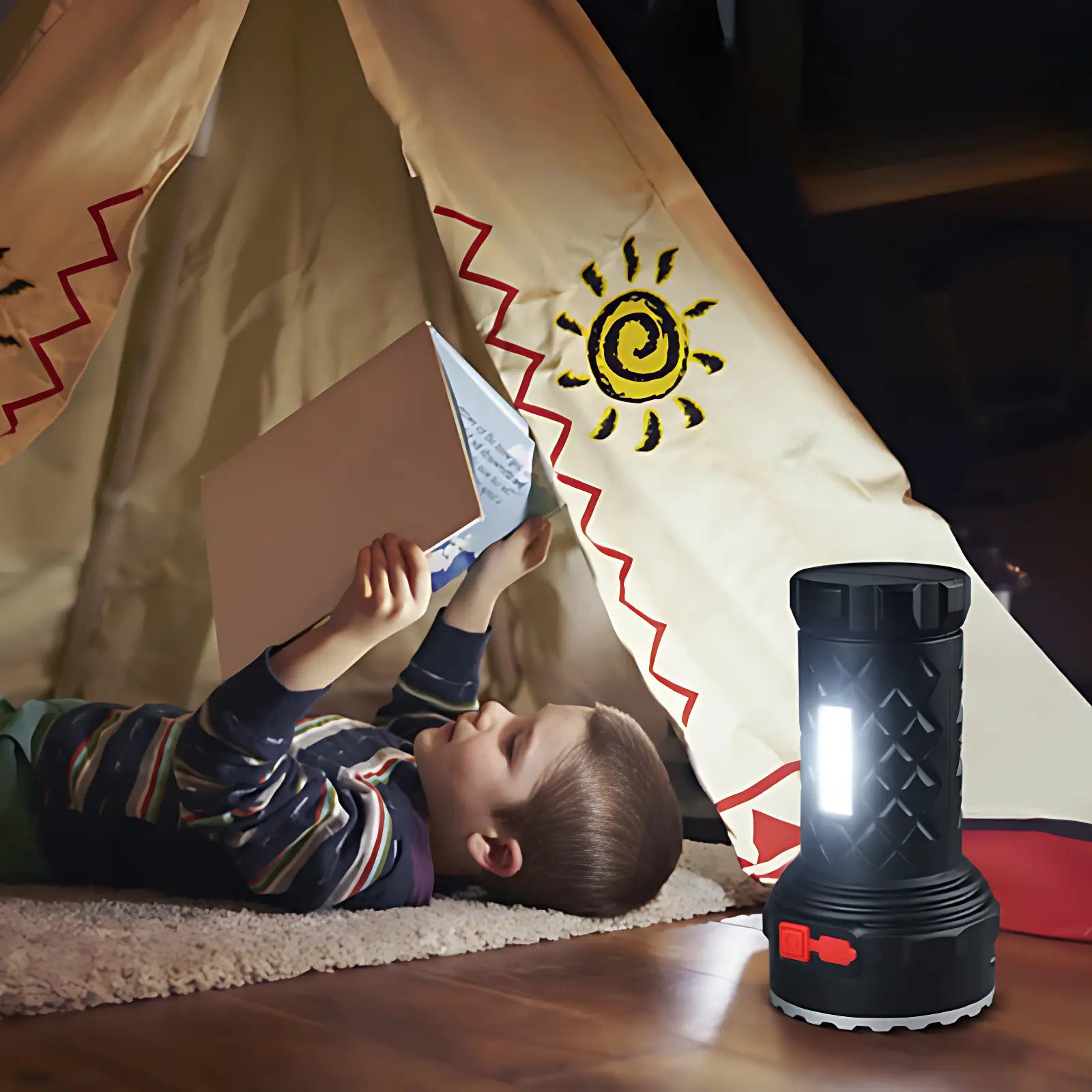 Lampe torche puissante rechargeable
