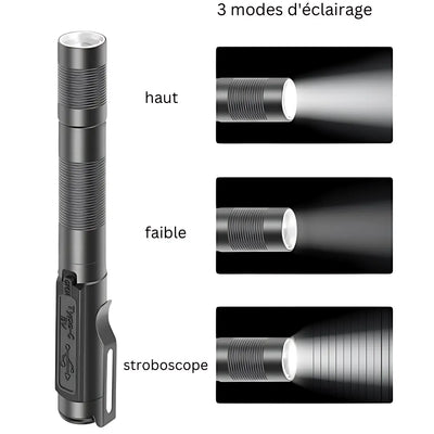 Lampe torche stylo rechargeable