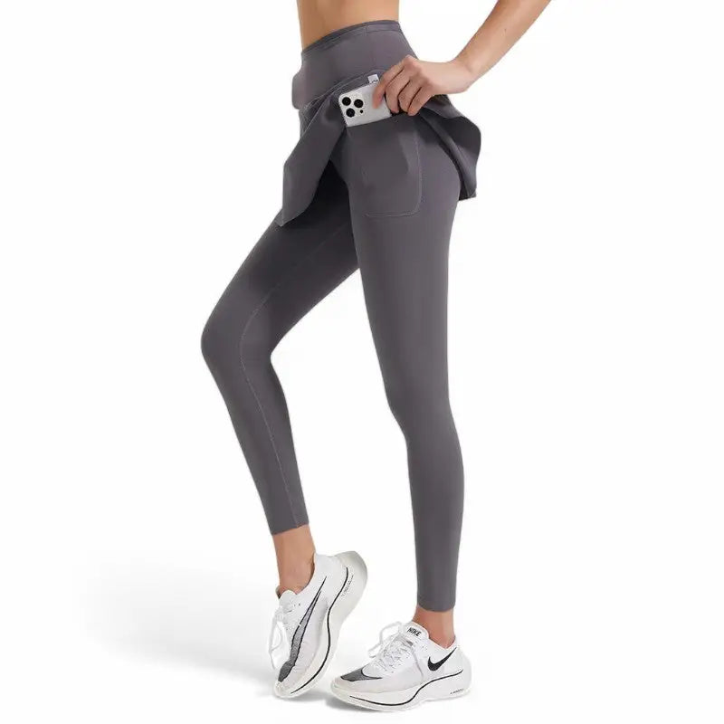 Legging jupe 2 en 1 femme sport randonnée
