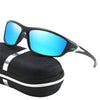 Lunette de soleil homme polarisé bleu