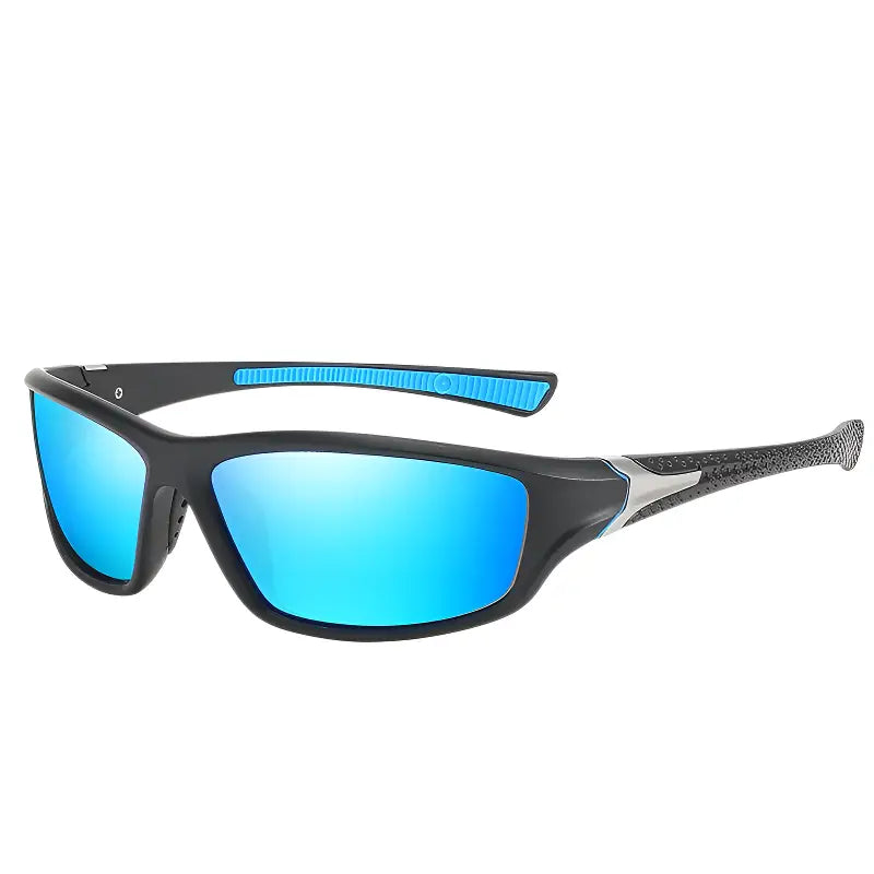 Lunette de soleil homme polarisé bleu