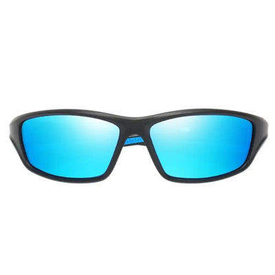 Lunette de soleil homme polarisé bleu