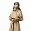 Manteau long militaire femme