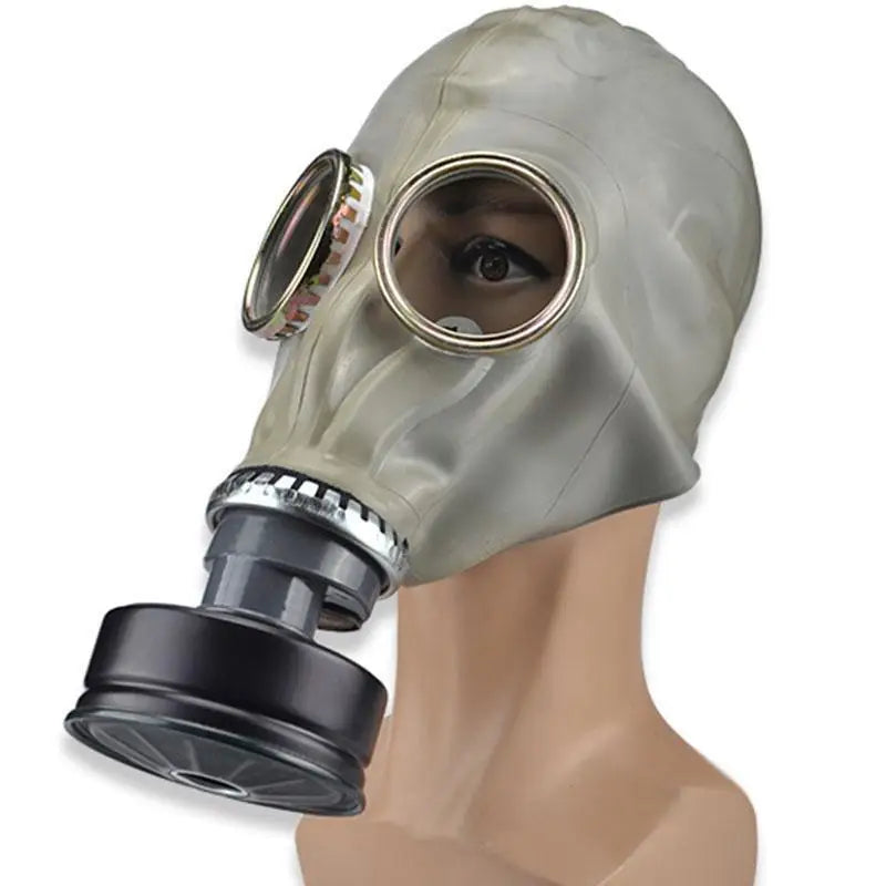 GSHUBB Masque respiratoire de survie nucléaire et chimique, masque intégral  à gaz réutilisable avec filtre à charbon actif de 40 mm, convient pour