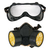 MASQUE NRBC - MASQUE RESPIRATOIRE DOUBLE AVEC LUNETTES DE PROTECTION