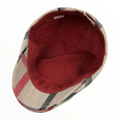 Militaire beret à carreaux