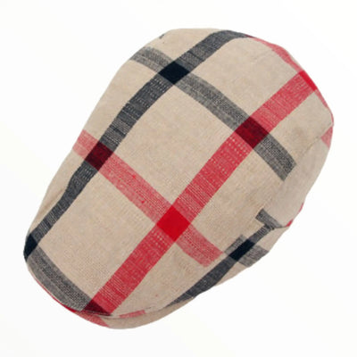 Militaire beret à carreaux