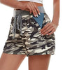 Mini short militaire femme