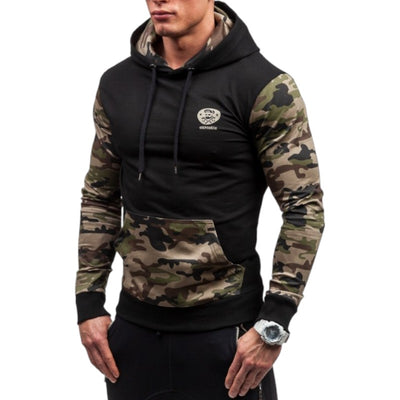 SWEAT MILITAIRE AVEC FINITIONS CAMOUFLAGE