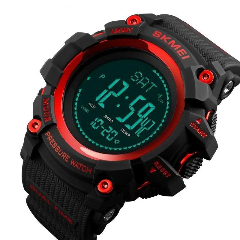 Montre homme sport militaire avec baromètre et boussole