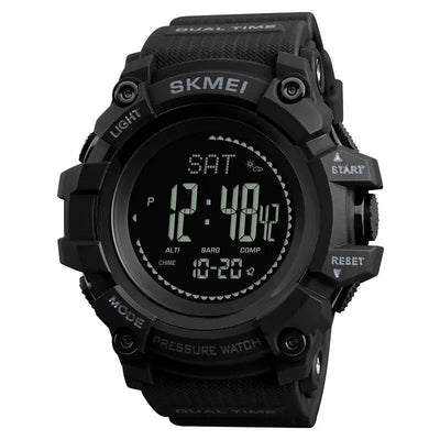 Montre homme sport militaire avec baromètre et boussole