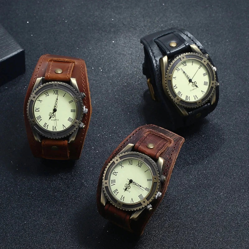 Montre style vintage homme