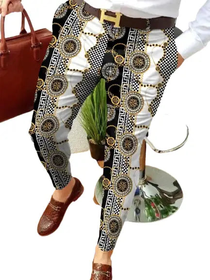 Pantalon chic treillis