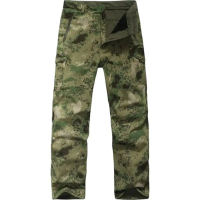 Pantalon homme treillis militaire kaki