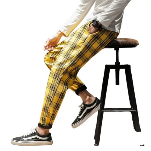 Pantalon Jaune carreaux