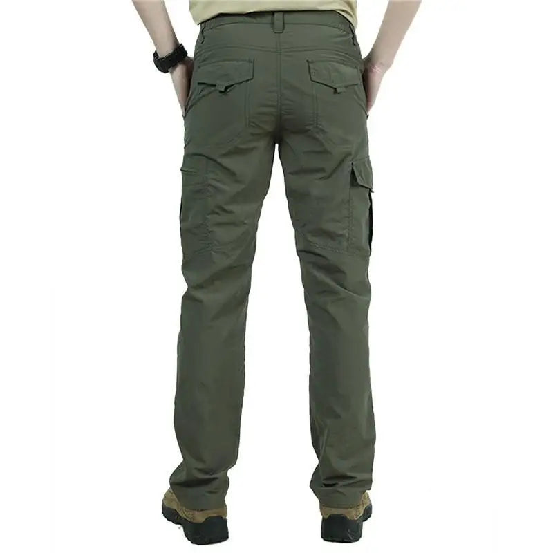 Pantalon treilli noir homme
